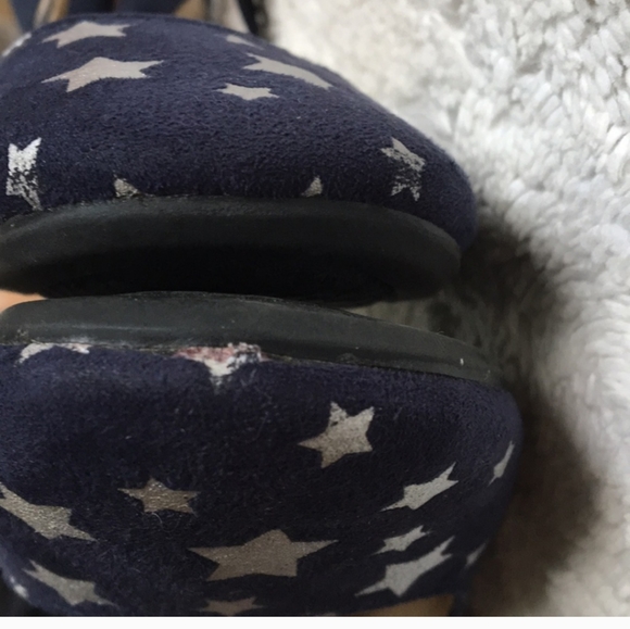 Cat & Jack like new dark blue Silver Stars slip on - Picture 3 of 11
